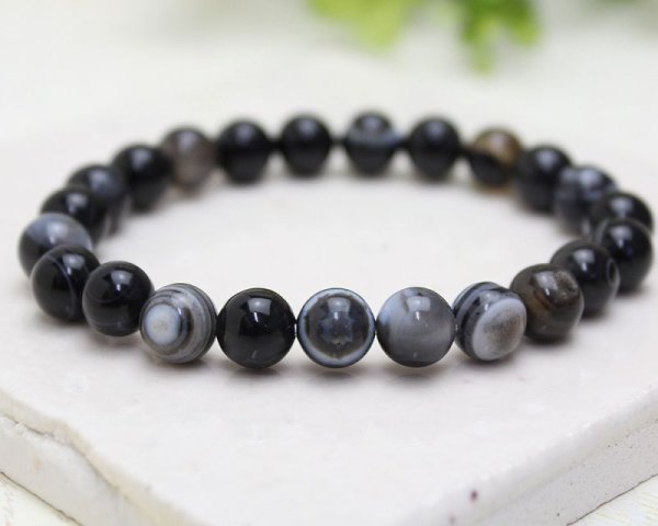 画像2: 魔よけ・目標達成♪8ミリ 天眼石 パワーストーン ブレスレット (2)