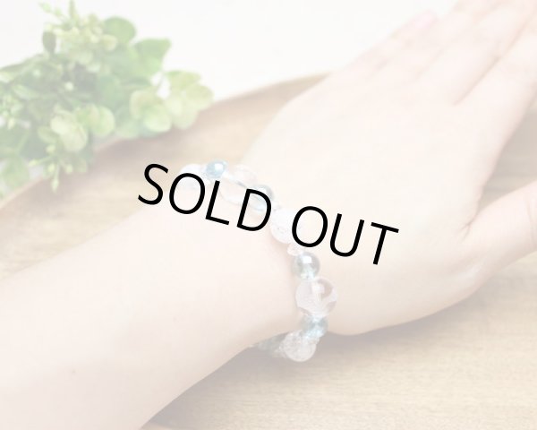 画像5: 【開運四神ブレス】オーラを高め、幸運体質に♪　アクアオーラ クラック水晶　パワーストーンブレスレット (5)