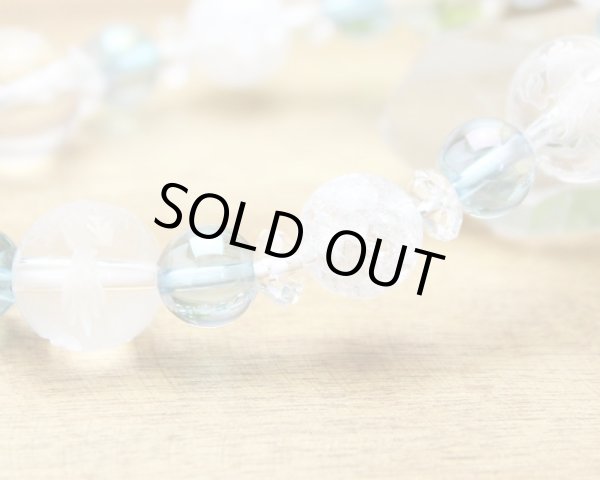 画像3: 【開運四神ブレス】オーラを高め、幸運体質に♪　アクアオーラ クラック水晶　パワーストーンブレスレット (3)