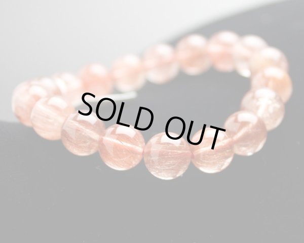 画像2: 【極上品】10ミリ ストロベリールチルクォーツ パワーストーン ブレスレット (2)