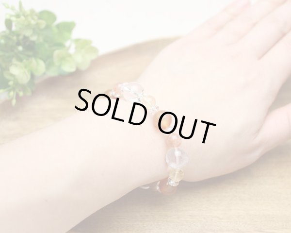 画像4: 【開運四神ブレス】明るく元気に前向きに過ごしたい♪3Aサンストーン×カーネリアン×シトリン パワーストーン ブレスレット (4)