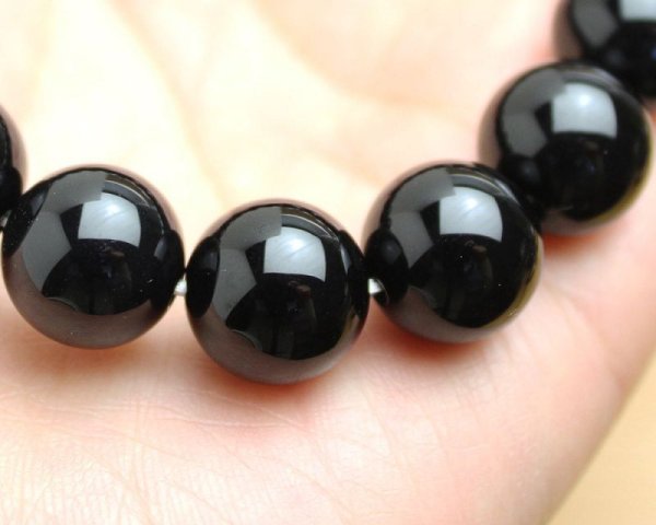 画像3: 集中力アップ♪12ミリ ブラックオニキス  パワーストーン ブレスレット (3)