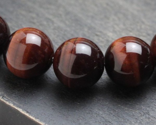 画像3: 金運・仕事運UP!12ミリ 高級 赤虎目石 パワーストーン 数珠 ブレスレット メンズ レディース 男性用 女性用 赤 レッド 天然石 ブレスレット (3)