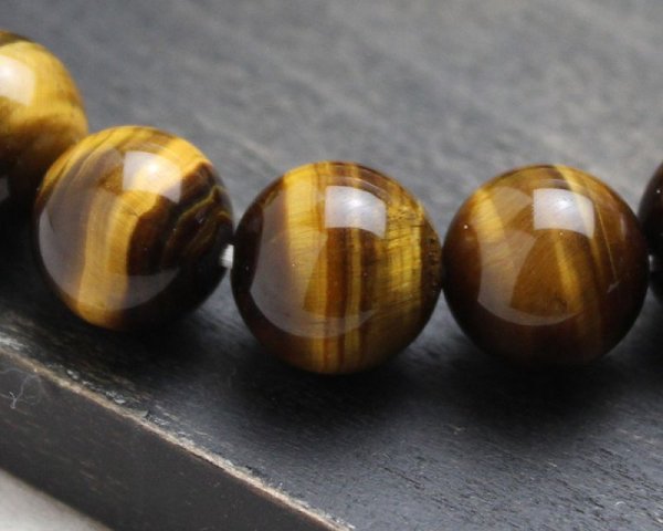 画像3: AAA金運・仕事運UP!12ミリ 高級虎目石 パワーストーン 数珠 ブレスレット メンズ レディース 男性用 女性用 茶 天然石ブレスレット 父の日 母の日 敬老の日 ペア (3)