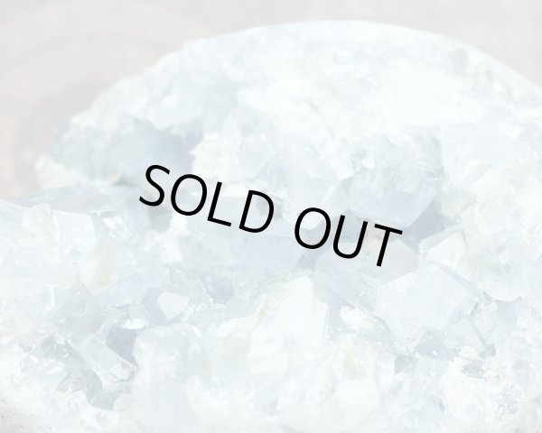 画像2: セレスタイト クラスター エッグ型 400g 天然石 原石 置石 (2)