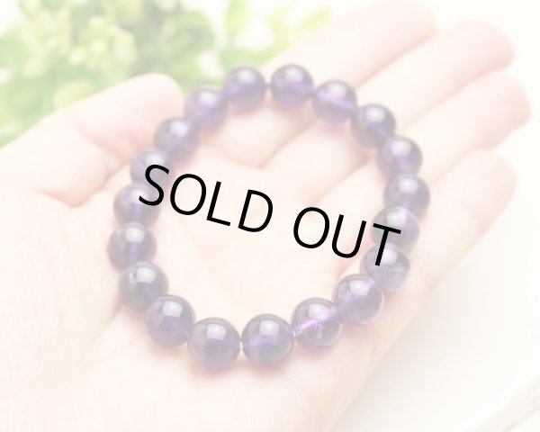 画像3: 調和・安定・癒し♪10ミリ アメジスト(紫水晶) パワーストーン ブレスレット  (3)