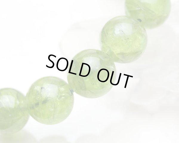 画像2: 【写真現品お届け】ペリドット 12ミリ ブレスレット (2)