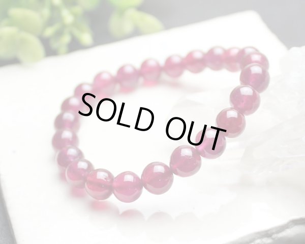 画像2: 【セール20%OFF】宝石質 極上 ルビー 8ミリ パワーストーン ブレスレット (2)