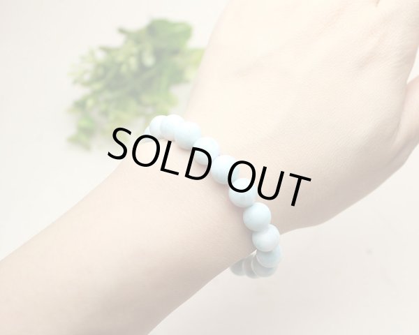 画像4: ラリマー 9.5ミリ パワーストーン ブレスレット (4)