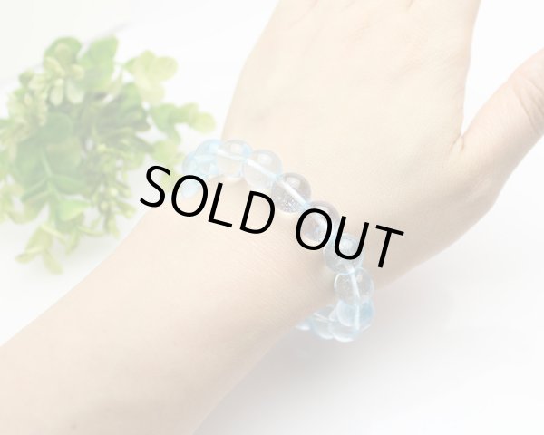 画像5: 【写真現品お届け】極上 11.5ミリ ブルートパーズ パワーストーンブレスレット (5)