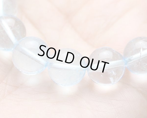 画像4: 【写真現品お届け】極上 11.5ミリ ブルートパーズ パワーストーンブレスレット (4)