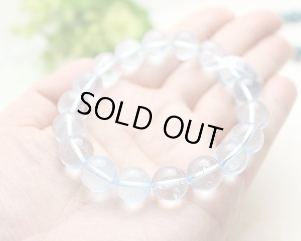 画像3: 【写真現品お届け】極上 11.5ミリ ブルートパーズ パワーストーンブレスレット (3)