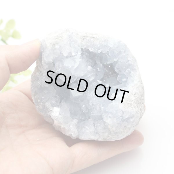 画像2: 【セール20%OFF】セレスタイト クラスター 315g 天然石 原石 置石 (2)