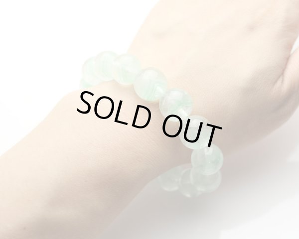 画像5: 【写真現品お届け】グリーンファントムクォーツ  13ミリ パワーストーンブレスレット (5)