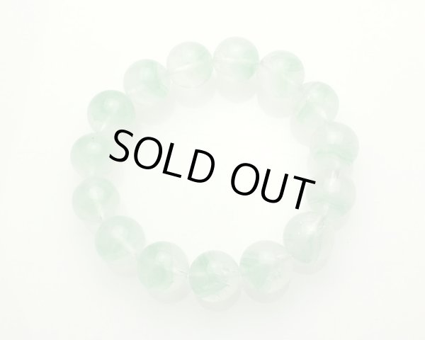 画像3: 【写真現品お届け】グリーンファントムクォーツ  13ミリ パワーストーンブレスレット (3)