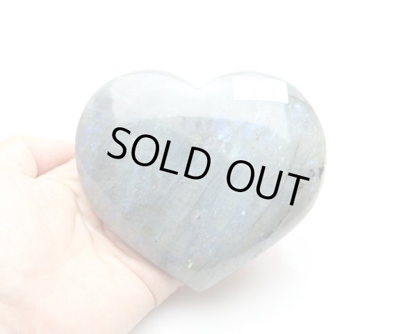 画像3: 【再値下げ】【セール20%OFF】特大サイズ ラブラドライト ハート型 505g (3)