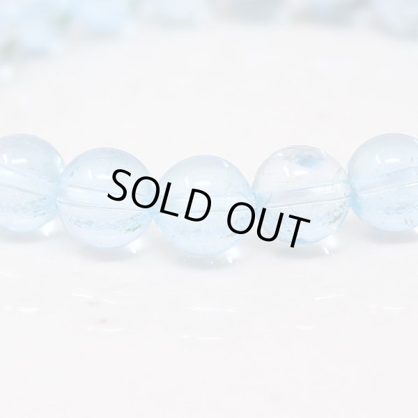 画像3: 【写真現品お届け】極上 8.5-9ミリ ブルートパーズ パワーストーンブレスレット (3)