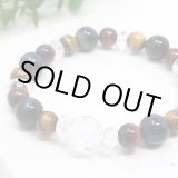青龍】運気UP！龍彫水晶×極上水晶 パワーストーン ブレスレット
