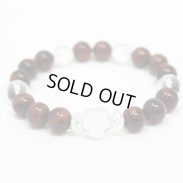 画像5: 運気UP！昇り龍彫り水晶 × 赤虎目石 パワーストーン ブレスレット メンズレディース 男性用 女性用 父の日 母の日 敬老の日 ペア 誕生日プレゼント 贈り物 (5)