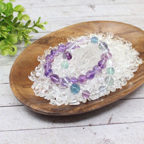 画像7: 【すぐに使える浄化3点セット】ブラジル産水晶さざれ+水晶ポイント+木皿 浄化セット ※おまかせ無料配送対象外 ヒーリング スピリチュアル (7)