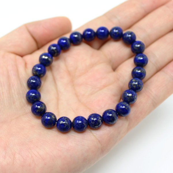 画像4: 幸運を呼ぶ♪ 幸運体質に♪ラピスラズリ 8ミリ パワーストーンブレス (4)