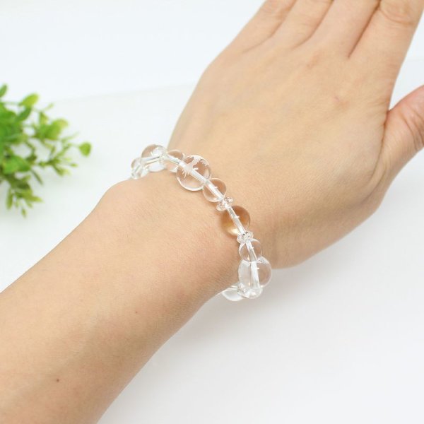 画像6: 【開運四神ブレス】浄化・開運の極上水晶 8ミリ×10ミリタイプ メンズ レディース 男性用 女性用 父の日 敬老の日 プレゼント ギフト 贈り物 透明 (6)