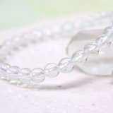 6ミリ☆集中力アップ☆オニキス×水晶 数珠ブレスパワーストーン