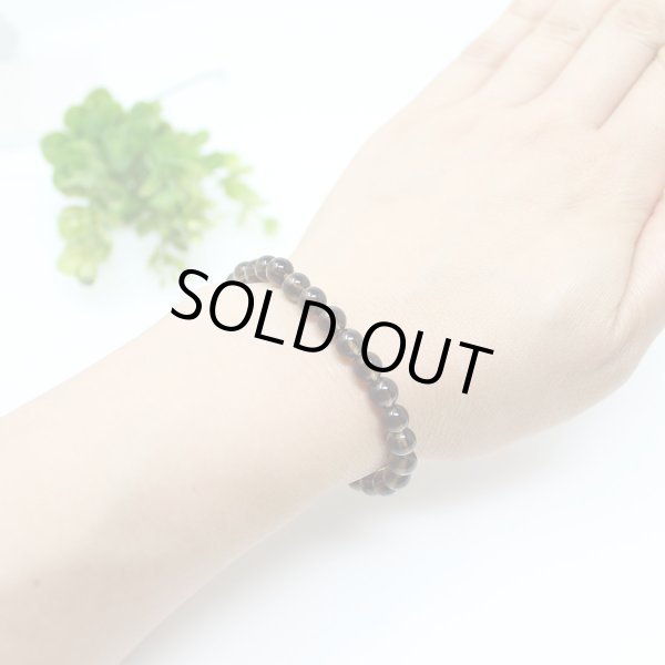 画像5: 精神安定・癒し ♪お守り  6ミリ スモーキークォーツ（茶水晶） パワーストーン ブレスレット メンズ レディース 男性用 女性用 父の日 母の日 敬老の日 ギフト 茶色 (5)