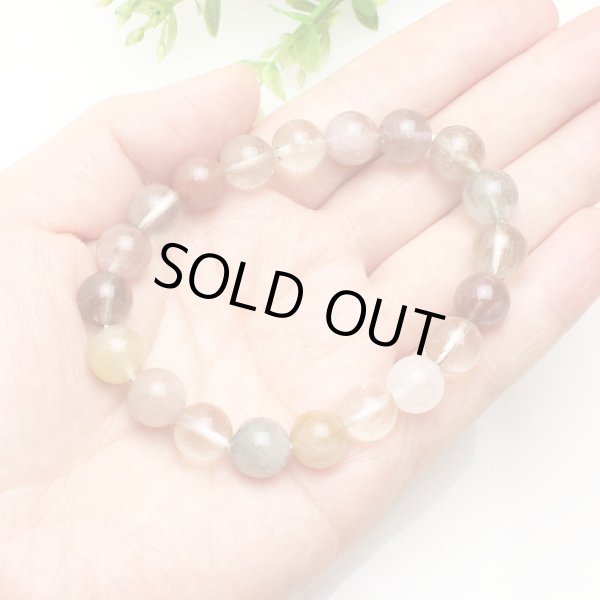 画像5: 【福禄寿】【写真現品お届け】10ミリ ミックスルチルクォーツ「福禄寿ブレス」パワーストーン ブレスレット (5)