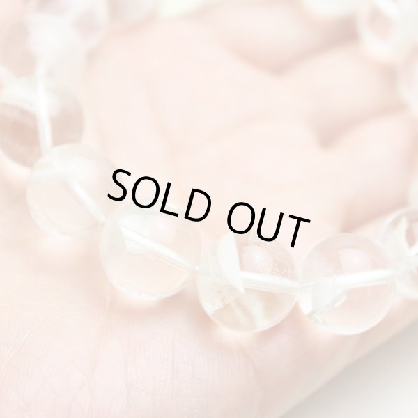 画像7: 【現品お届け】稀少 13.5ミリ ホワイトガーデン ファントム クリスタル パワーストーン ブレスレット (7)