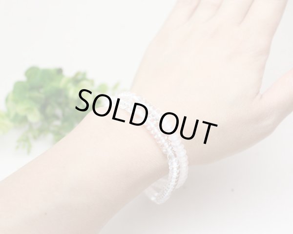 画像3: 内周17cm【京都法珠庵 108玉ブレス】 水晶 ローズクォーツ 数珠 ブレスレット (3)