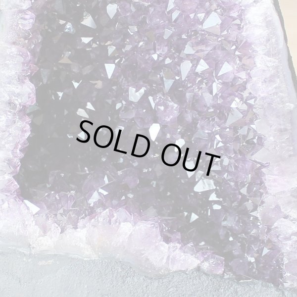 画像3: ウルグアイ産 アメジスト ドーム カペーラ クラスター カルサイト共生 7.4kg (3)