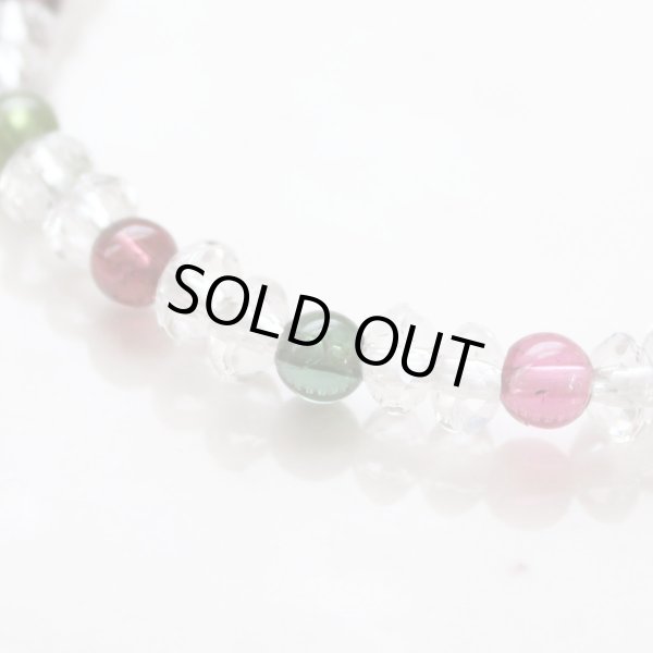 画像4: 内周16cm【スターシェイプカット】 ミックストルマリン 数珠 ブレスレット (4)