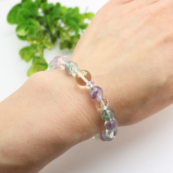 画像7: 選べる!【守護梵字ブレス】疲れた心を癒し、良い結果へと導いてくれる ♪ フローライト(蛍石)メンズ レディース 男性用 女性用 母の日 敬老の日 誕生日 プレゼント ギフト 贈り物 (7)