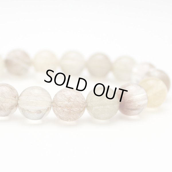 画像3: 【写真現品お届け】 ミックスルチルクォーツ 11ミリ 金運財運アップ　成功へのお守り　パワーストーンブレスレット (3)