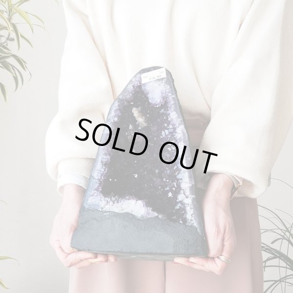 画像4: ウルグアイ産 アメジスト ドーム カペーラ クラスター カルサイト共生 7.4kg (4)