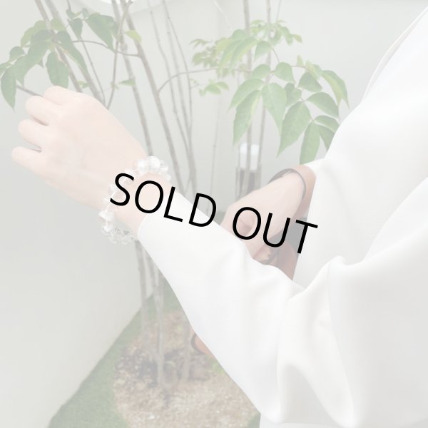 画像6: 【現品お届け】稀少 13.5ミリ ホワイトガーデン ファントム クリスタル パワーストーン ブレスレット (6)