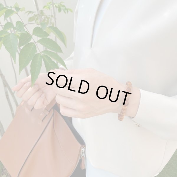 画像6: 内周17cm【般若心経彫】 白檀 （8ミリタイプ） 数珠 ブレスレット メンズ レディース 男性用 女性用 父の日 敬老の日 贈り物 ペア (6)