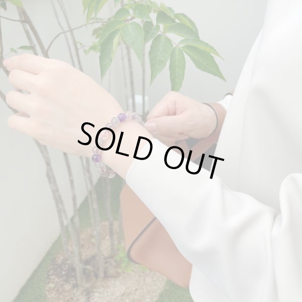 画像9: 50%OFF【写真現品お届け】スーパーセブン 8ミリ ミックスカラー パワーストーン ブレスレット (9)