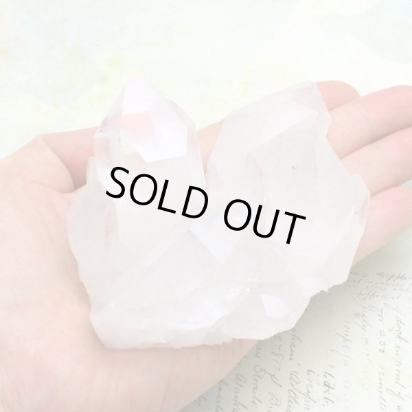 画像7: トマスゴンサガ産 水晶 クラスター 293g  トレー・さざれチップ付 (7)