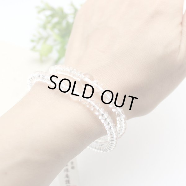 画像3: 内周17cm【京都法珠庵 108玉ブレス】 水晶 共仕立 数珠 ブレスレット (3)