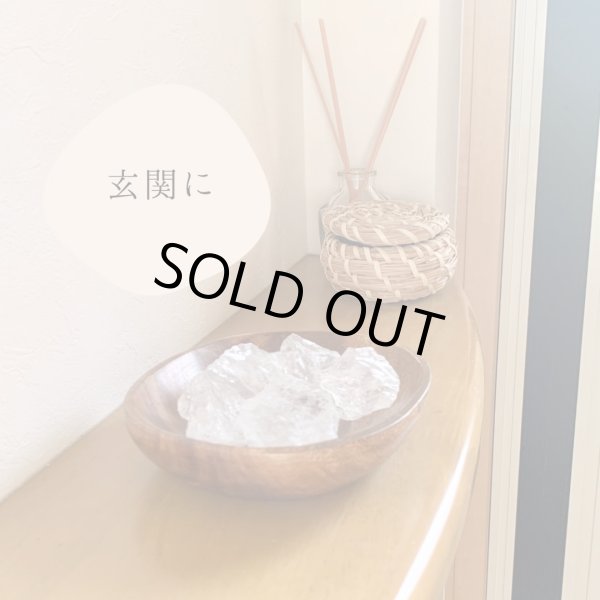 画像4: 【すぐに使える浄化セット】かちわり 天然水晶 6個+ウッドトレイ 約200ｇ-250g 浄化グッズ　※おまかせ無料配送対象外 空間浄化 スピリチュアル ヒーリング (4)