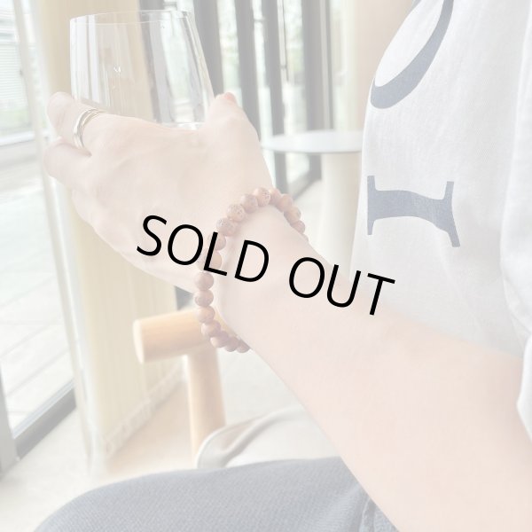 画像7: 内周17cm【般若心経彫】 白檀 （8ミリタイプ） 数珠 ブレスレット メンズ レディース 男性用 女性用 父の日 敬老の日 贈り物 ペア (7)