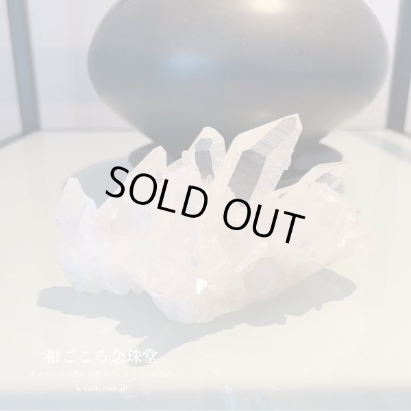 画像5: 1点もの◆極上結晶!アーカンソー州産水晶クラスター◆ ギャランティカード付き【約165g 最大幅:約8.5cm】4月誕生石 浄化 インテリア (5)