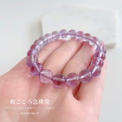 １点モノ ８ミリ ライトアメジスト ストレートブレスレット 天然石ブレスレット パワーストーン ブレスレット 8mm