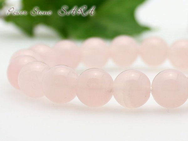 画像2: 恋のお守り♪美のサポート♪女性らしさ100% 10ミリローズクォーツ パワーストーン ブレスレット (2)