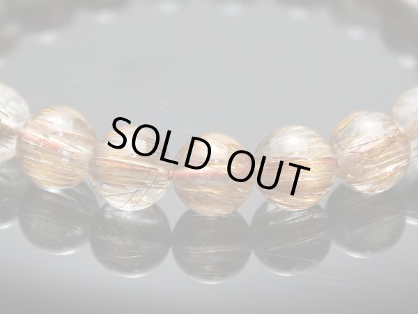 画像3: 【セール20%OFF】【極上品】9ミリ レッドルチルクォーツ パワーストーン ブレスレット (3)