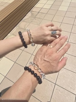 極上 モリオン (黒水晶) 12ミリ ブレスレット ◇宝石鑑別書付き