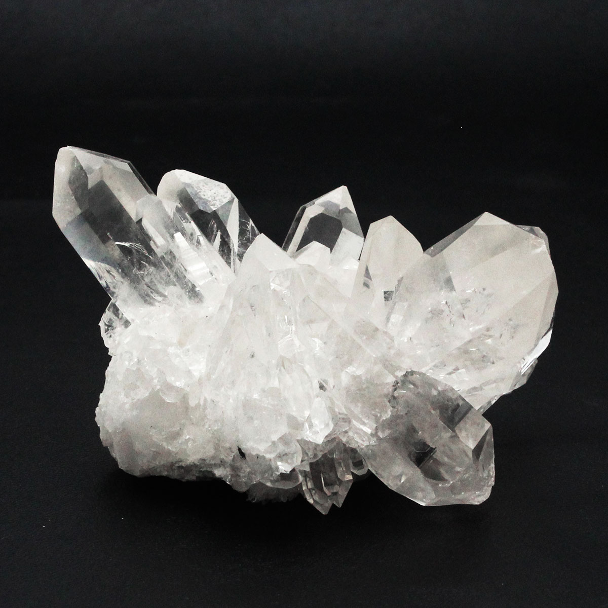 トマスゴンサガ産 水晶 クラスター 123g トレー・さざれチップ付