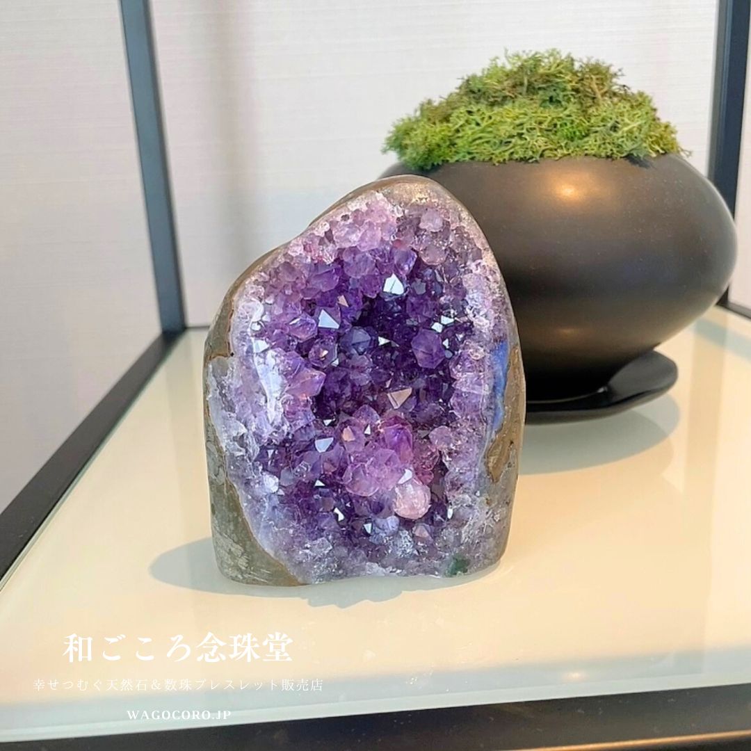 厳選品 極上 5A＼＼ウルグアイ産・アメジスト クラスター(紫水晶)／／人気☆自立アメジストクラスター浄化やインテリアに♪